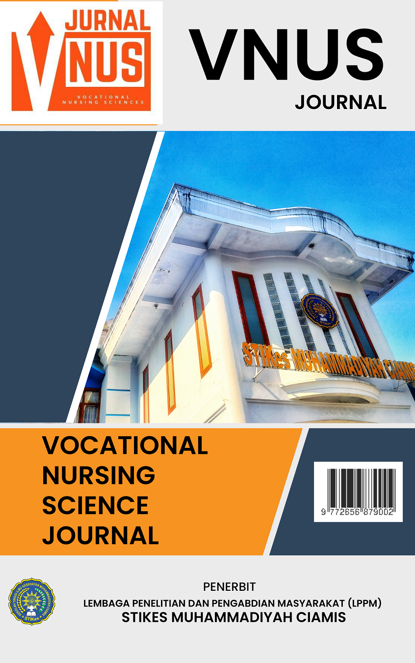 					View Vol. 1 No. 2 (2019): JURNAL VNUS (Vocational Nursing Science)
				