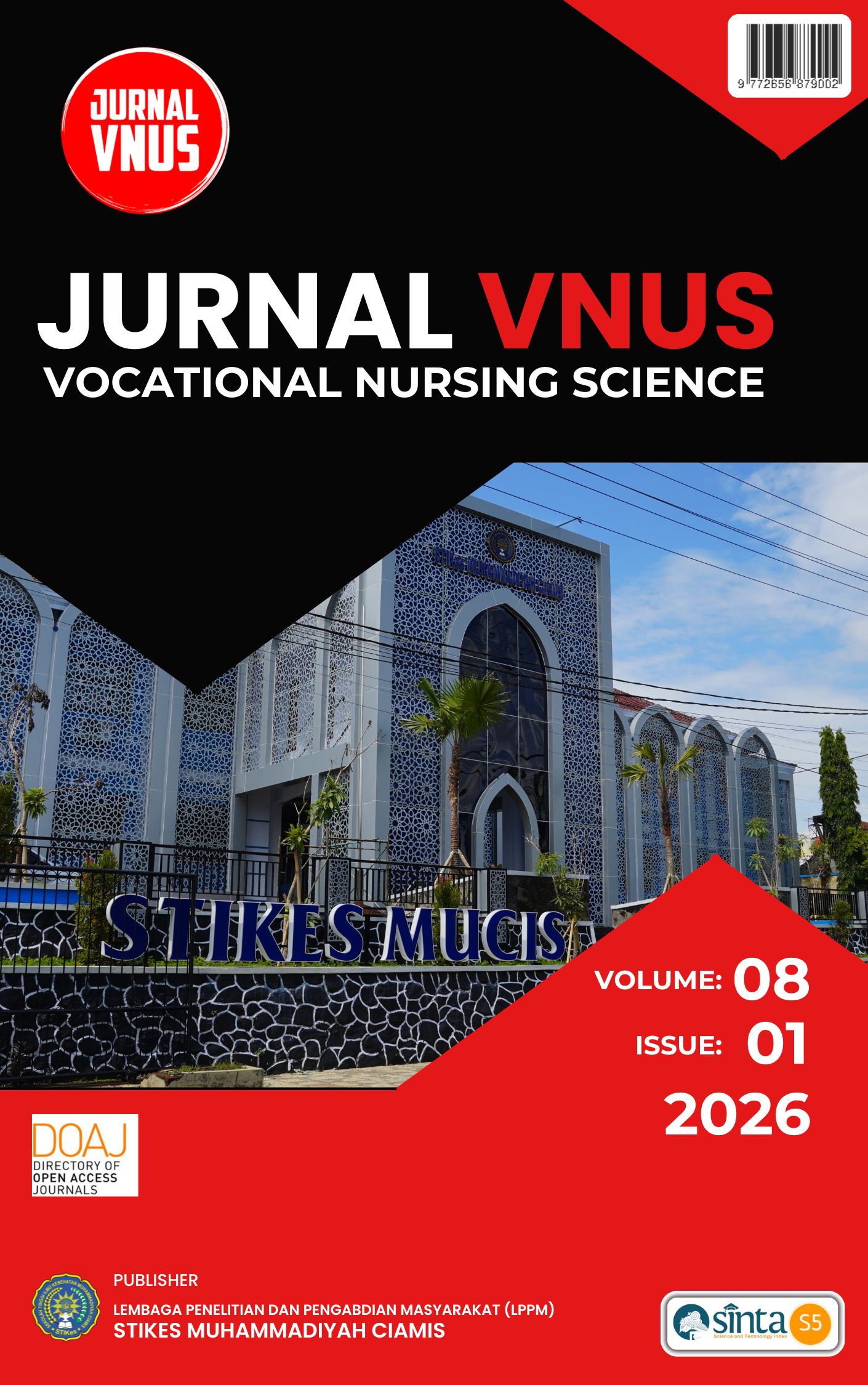 					View Vol. 8 No. 1 (2026): JURNAL VNUS (Vocational Nursing Science)
				