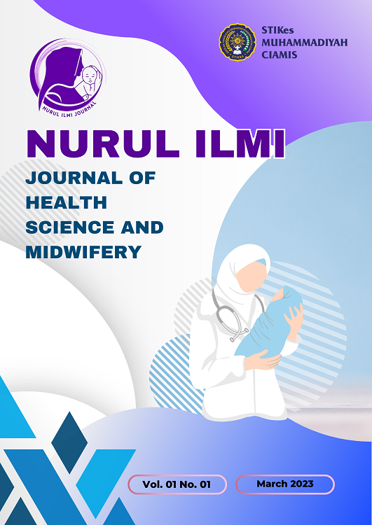 					View Vol. 1 No. 1 (2023): Nurul Ilmi: Journal of Health Sciences and Midwifery (March 2023)
				