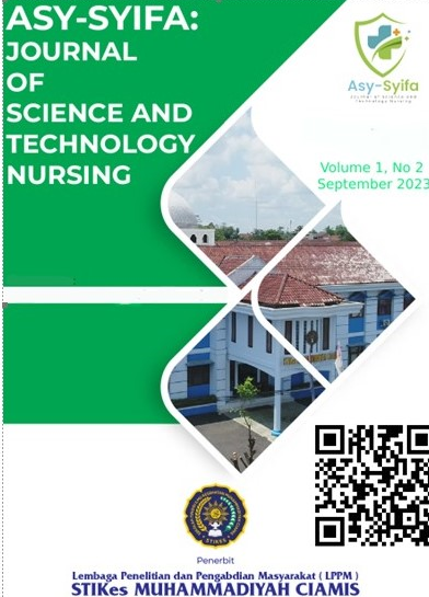 					View Vol. 1 No. 2 (2023): Asy-Syifa: Journal Of Science and Technology Nursing (September 2023)
				
